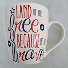 Set of 2, Pfaltzgraff, "Land of the Free, Because of the Brave" Coffee Mugs, USA — photo 10