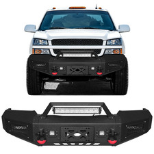 Front Bumper Wled Lights D-rings Fits 2003-2006 Chevy Silverado 1500 2500 3500 Front Bumper Wled Lights D-rings Fits 2003-2006 Chevy Silverado 1500 2500 3500