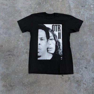 Jay-Z Beyonce OTR II Tour T Shirt Concert Tour Rap Hip Hop Band Tee Double Sided