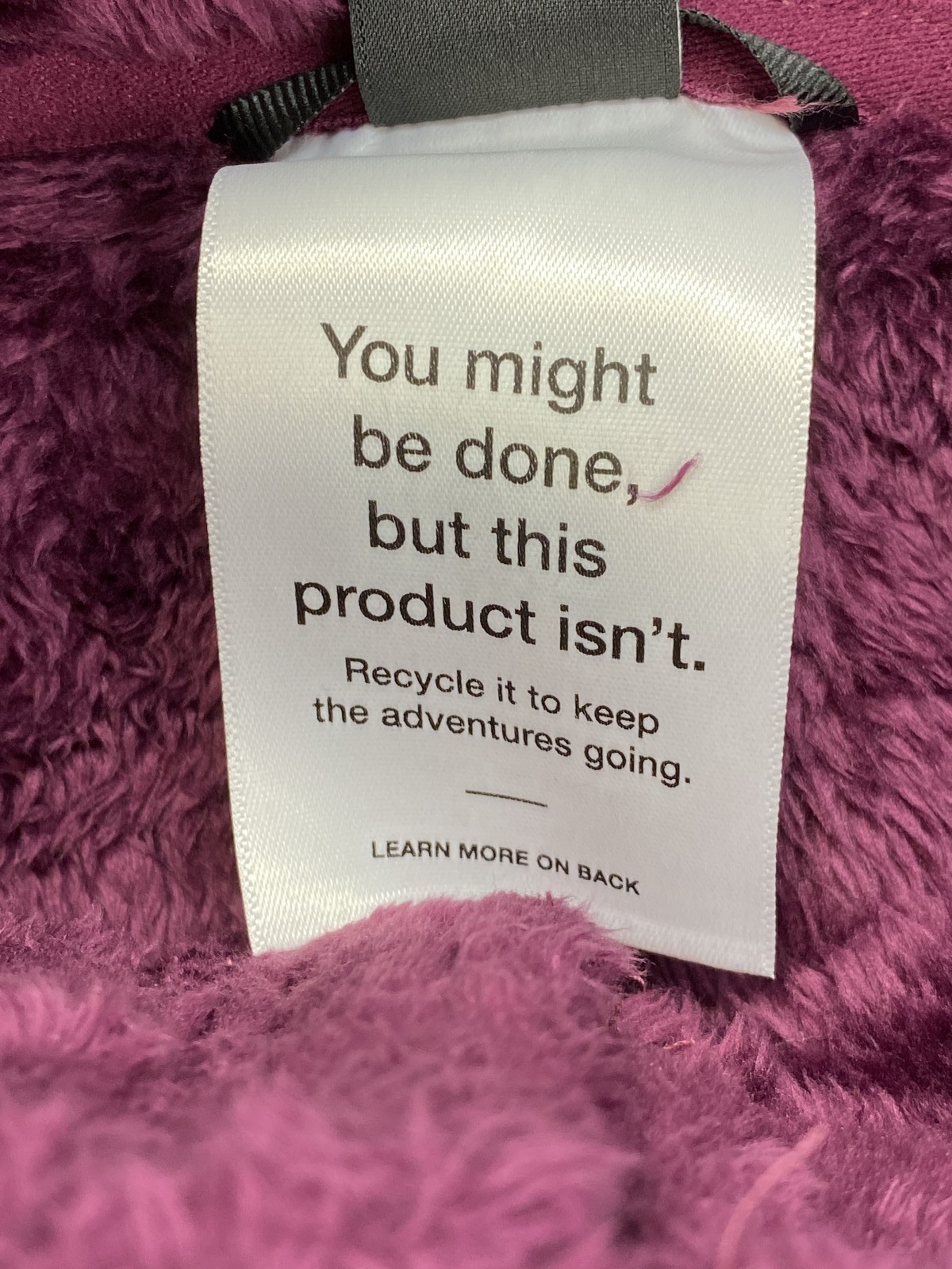 The North Face Womens Jacket Boysenberry Purple Size 2X Plus Osito Full Zip thumbnail 10