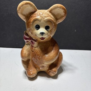 VINTAGE 1950'S CERAMIC ROYAL COPLEY TEDDY BEAR PLANTER 