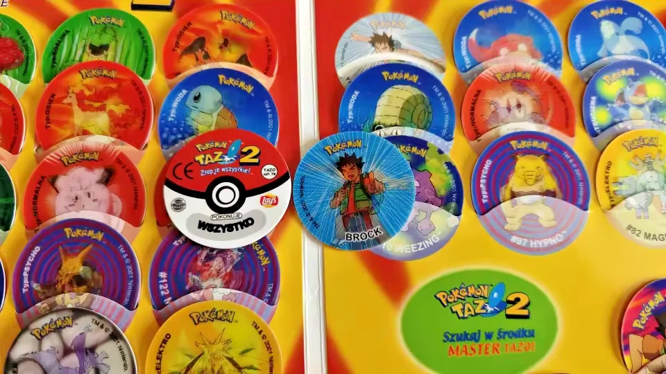 Polish Version 3D Pokemon Tazos Set 2 (Complete 40/40) + Album (See the photos) - Image 3 of 3