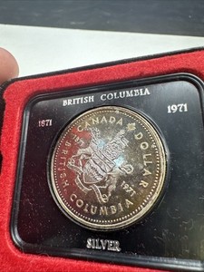 1971年 カナダ 1ドル PCGS SP66 コロンビア SV800 銀貨 1971年 カナダ