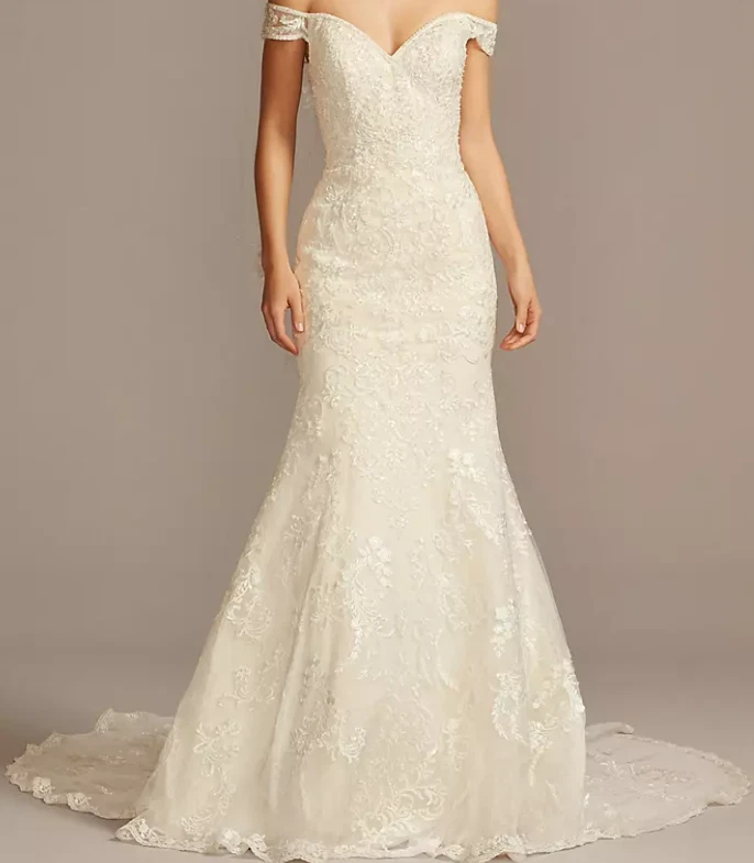 Oleg Cassini Lace Mermaid & Trumpet Wedding Dresses for sale | eBay
