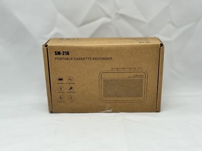 Portable Cassette Player Recorder with Bluetooth Transmitter | Built-In Speaker