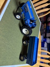 Vintage Metal Toy Tractor with Attachment Set