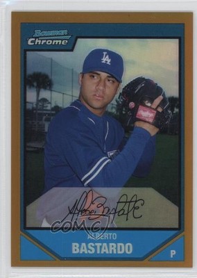 2007 Bowman Chrome Prospects Gold Refractor 16/50 Alberto Bastardo #BC204 0f6