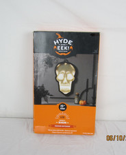 Hyde  EEK Boutique Halloween Decoration LED Skull Lighted Acrylic Sign 15"