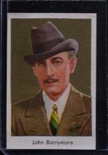 John Barrymore Vintage Movie Film Star Cigarette Trading Card Salem Dresden