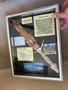 Gilbert Islands Shark Tooth vertebrae Kiribati Dagger Sword knife fanning hawaii