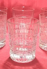 Cristal D'Arques Carrolton Double Old Fashion DOF Set 6 Tumblers 12 Oz PERFECT 