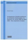 Ausländische Direktinvestitionen im türkischen Bankensektor im Zeitraum von Januar 2003 bis März 2008 - Eine empirische Analyse von Kemal Yaman (2011, Taschenbuch)
