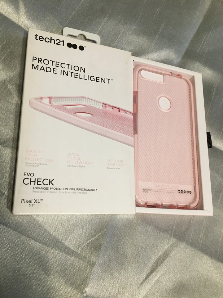 Tech21 Evo Check Case Cover for Google Pixel XL 5.5" Rose Pink NEW - Image 2 of 3