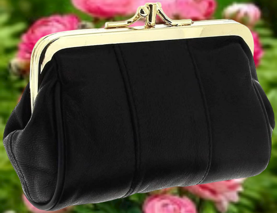 Housse De Clic Clac Porte Monnaie Femme Ru00e9tro Cuir Agneau