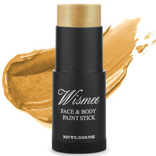 Wismee Gold Eye Black Stick, Cream-Blendable Body Paint Sticks 0.75 Oz