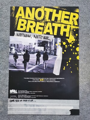 Another Breath - not now, not ever Plakat Poster sxe hc punk Rival Records