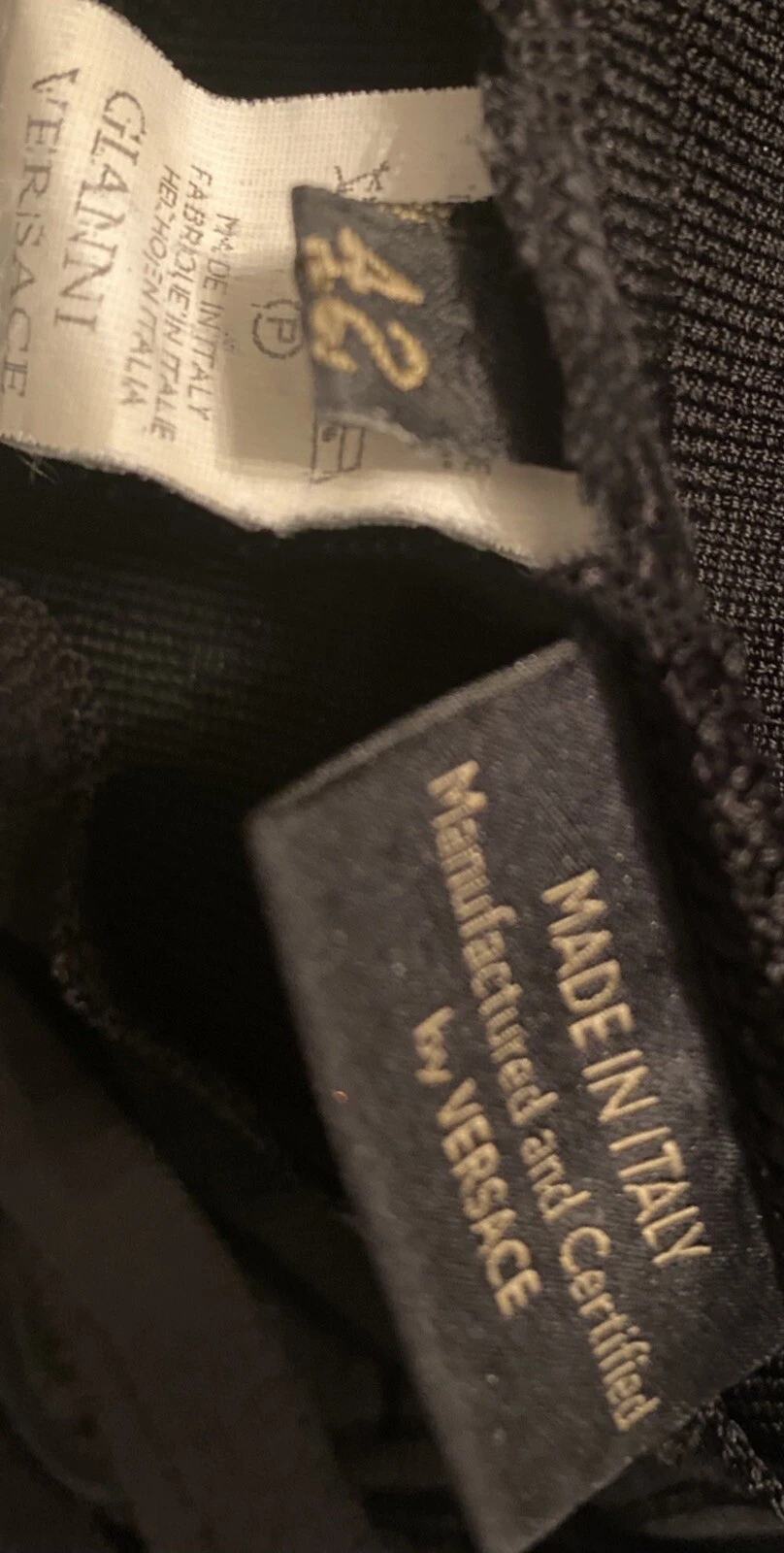 Vestito VERSACE nero bodycon sexy piccolo nero! 42