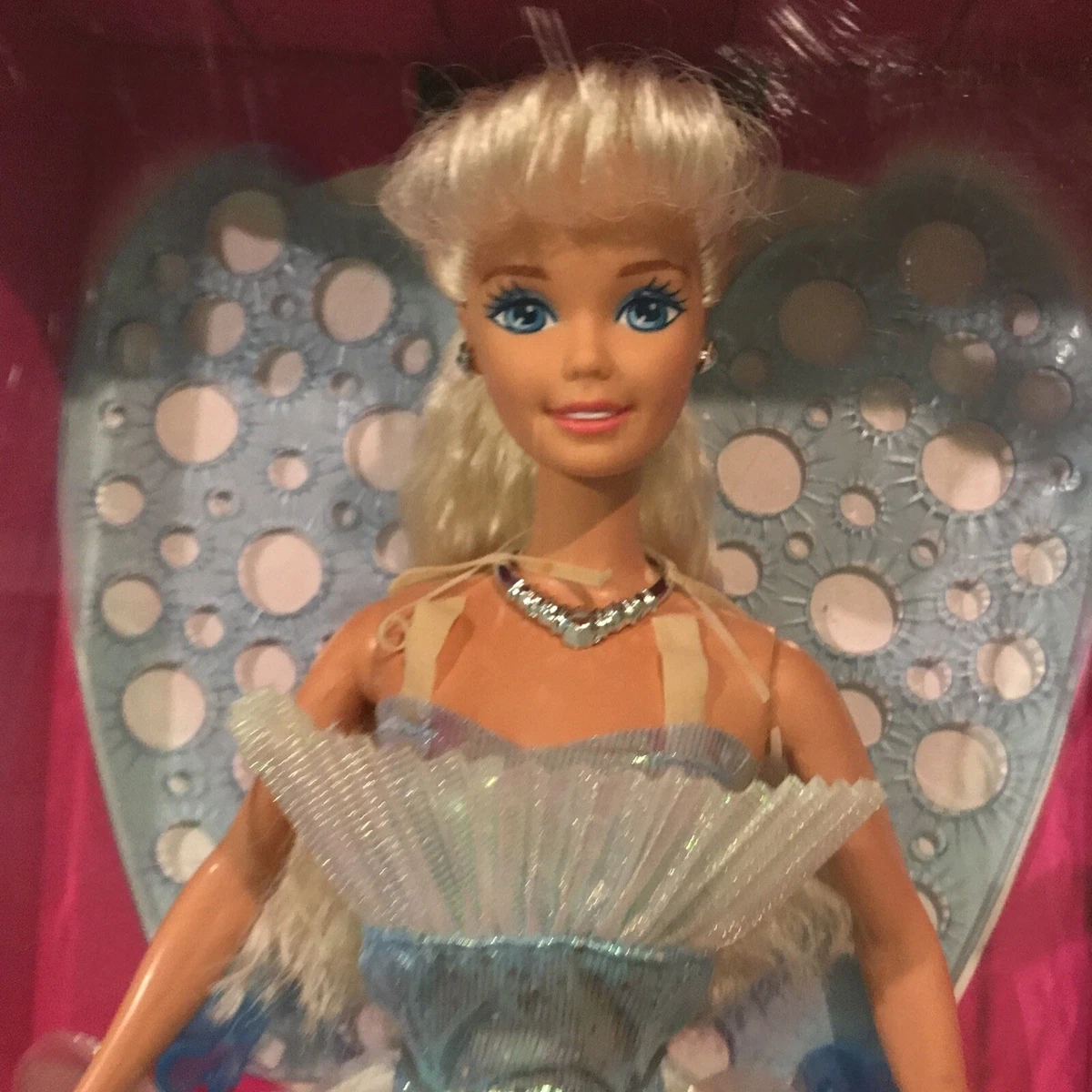 Bubble Angel Barbie Doll 1994 Mattel 12443 NRFB Magic Wings Make Real Bubbles