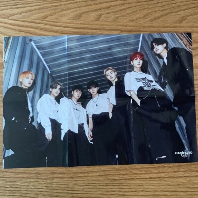 Group Official Poster With Folded Lyrics Enhypen Manifesto : Day 1