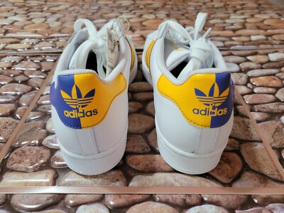ADIDAS Superstar Originals FX 5529 LAKERS Purple Gold Sneaker