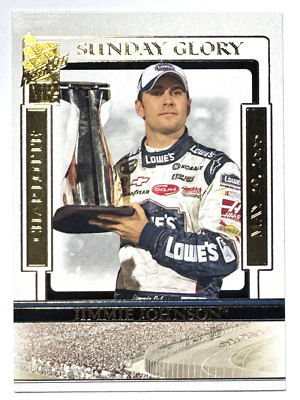 HOF'er JIMMIE JOHNSON 2005 Press Pass VIP SUNDAY GLORY CHARLOTTE WINNER Card #54