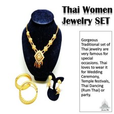 4 X Ram Thai Dance Costume Wedding Bridesmaid Thai Women Accessories Jewelry SET