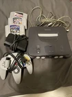 Nintendo 64 Console Bundle w/ OEM Controller & Games - N64 Vintage Rare Lot Kit