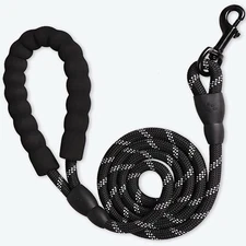 Reflective Dog Training Slip Leash with Padded Handle for Medium/Large Dogs