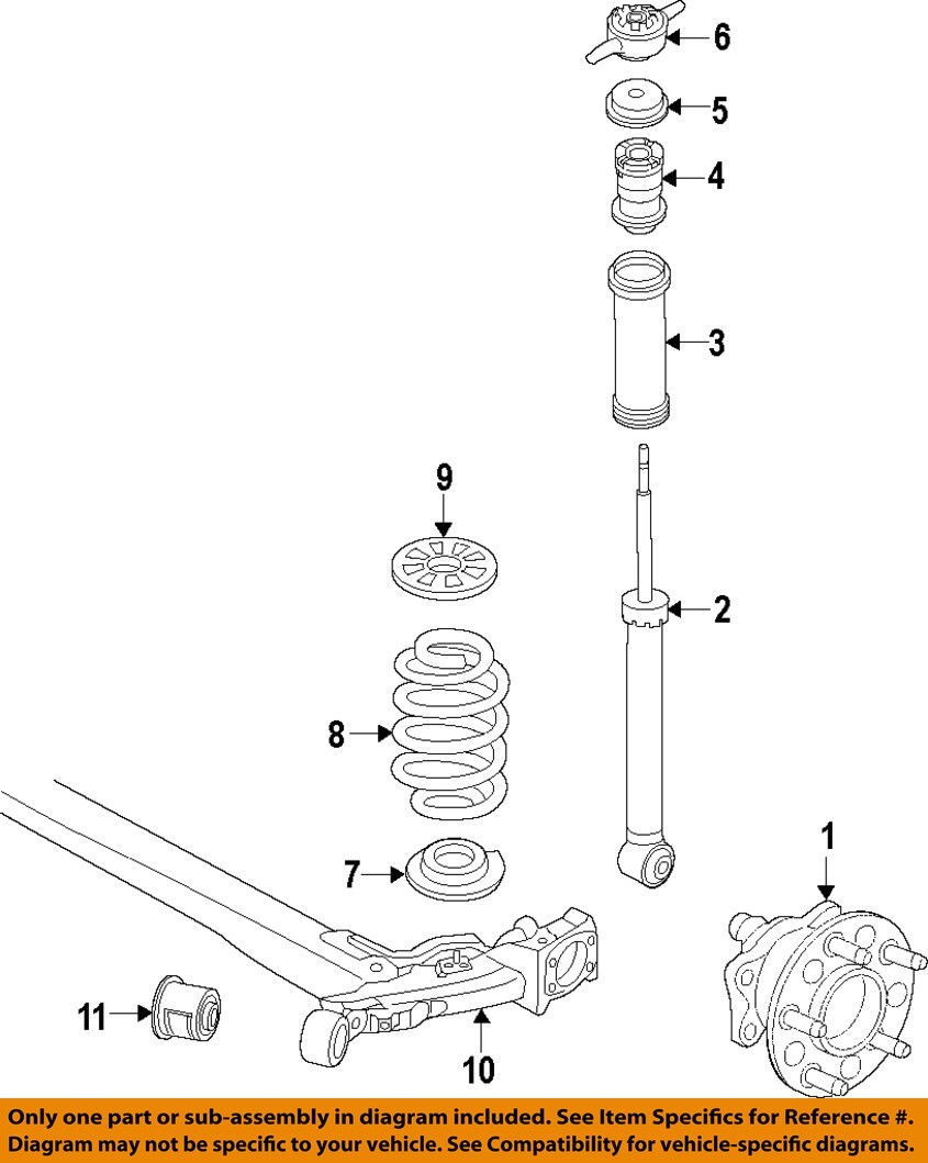 HYUNDAI OEM 2018 Accent Rear SuspensionShock 55310H9000 eBay