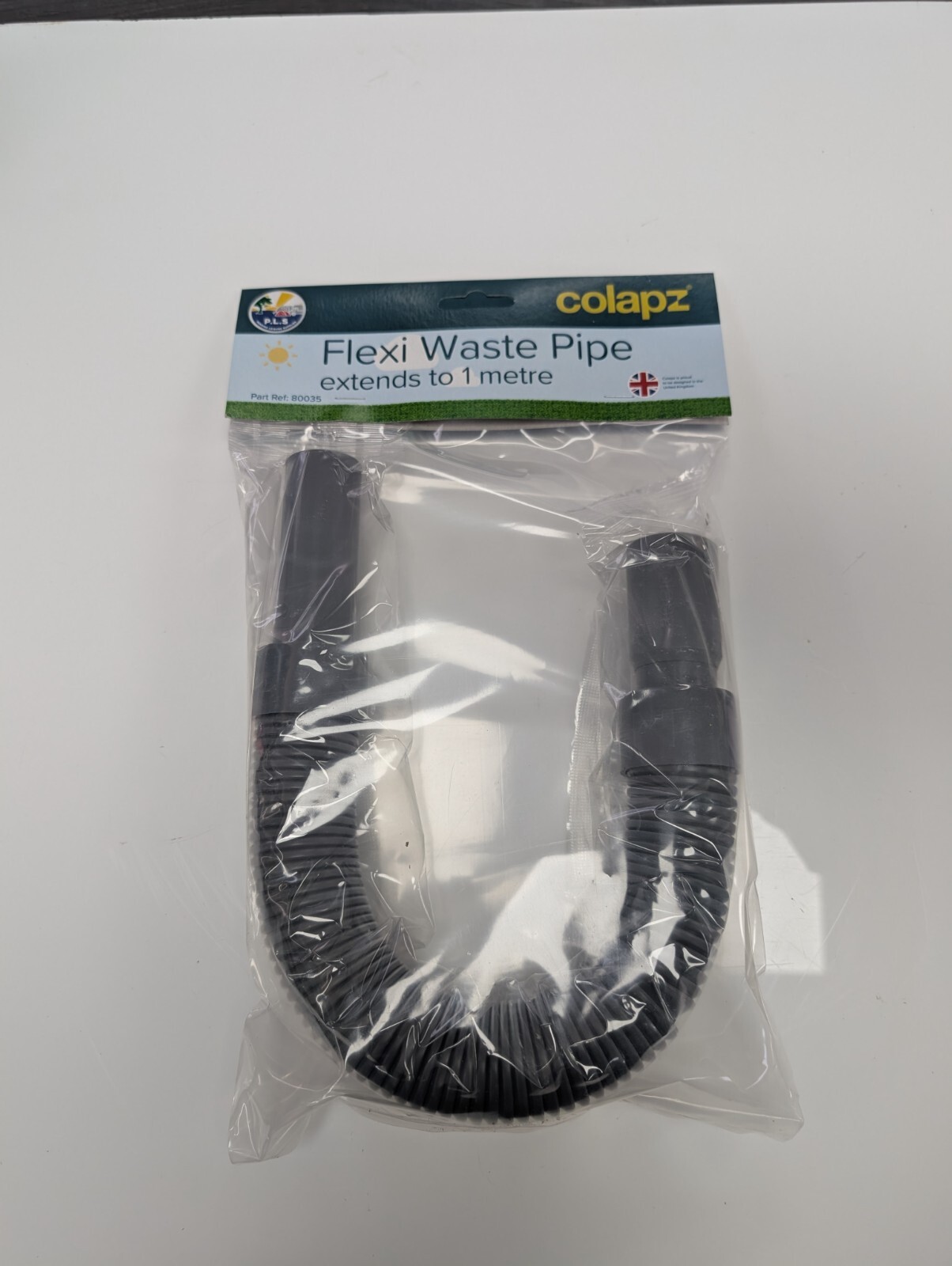 COLAPZ Flexible Waste Pipe - 1 Metre Length Caravan  Motorhome 80035