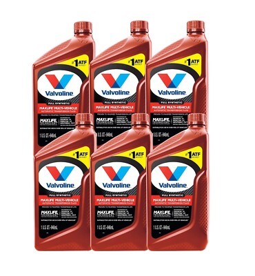 6 Quarts MaxLife Multi-Vehicle Full Synthetic Auto Trans Fluid Set 6 x 1qt