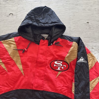 NFL 49ERS PRO LINE ジャケット Vintage 90s NFL Proline Apex San Francisco 49ers Shark tooth