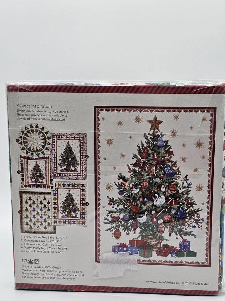 Windham Fabrics O'Christmas Tree Holiday Super Panel Quilt Fabric 50" X 70" - Image 4 of 4
