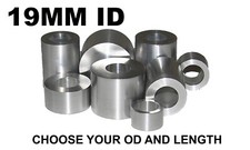 ALUMINUM 19MM ID X 26MM, 25MM, 24MM, 23MM OR 22MM, OD BUSHING SPACER