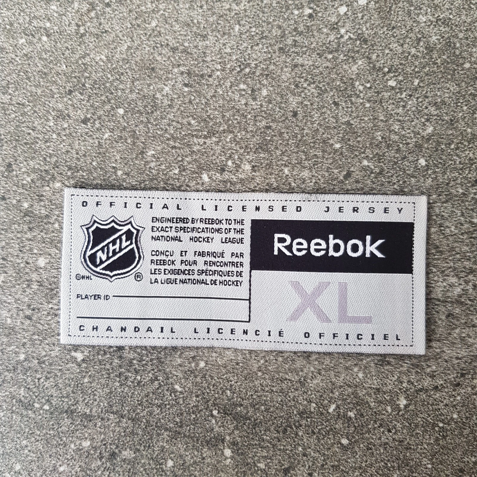 10pcs Label NHL Reebok Jock Tag Jersey Badge Patch Sewn on Front Size XL