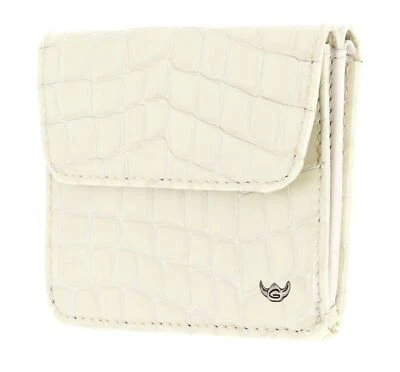 Golden Head Billfold Coin Wallet With Front Snap Closure Cream Geldbörse Neu - Bild 1 von 4