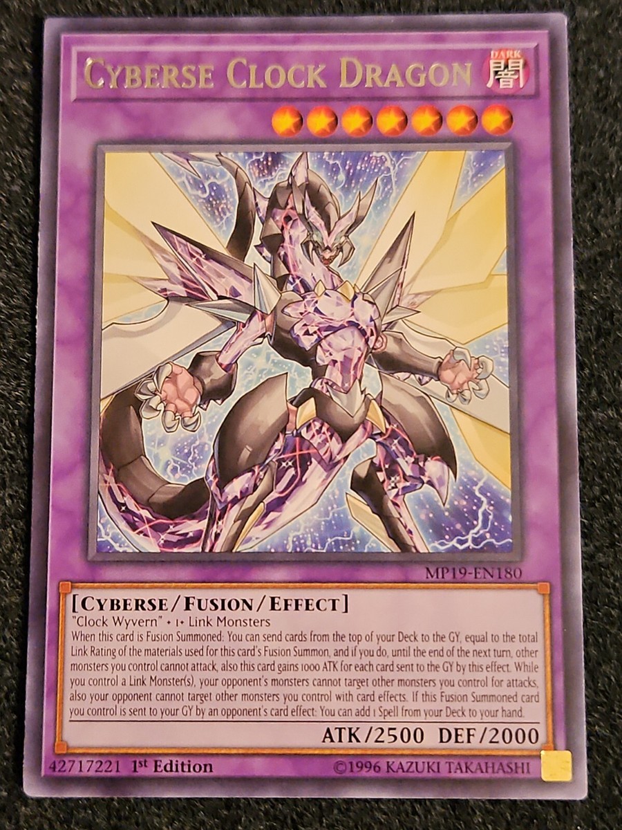 Yugioh - Cyberse Clock Dragon (Rare) (1st Edition) - MP19