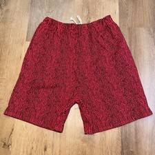 Vtg 80s Castaway Cotton Shorts Retro Red Surf Jams Festival NOS New Mens Large