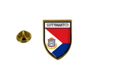 Pins Pin Badge Souvenir Flag Country Coat Of Arms Saint Martin Sint Maarten