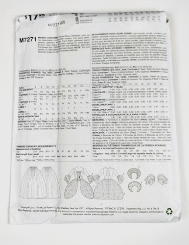 McCalls 7271 Good Witch Fairy Angel Dress Costume Pattern Uncut 6 8 10 12 14 - Picture 3 of 5