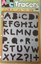EK Success Tracers Kindergarten Upper Letter Stencil -EKAT13 - NEW