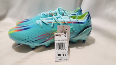 Adidas X Speedportal.1 Soft Ground Aqua Blue Soccer Cleats GW8442 Men's Sz 10