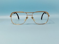 VINTAGE SILHOUETTE GOLD PLATED PILOT EYEGLASSES FRAME MADE IN AUSTRIA A3