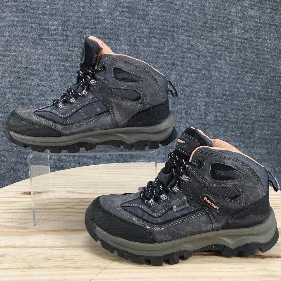 Hi-Tec Shoes Womens 4M Mid Lace Up Waterproof Hiking Trail Boots 31437J Grey - Image 2 of 4