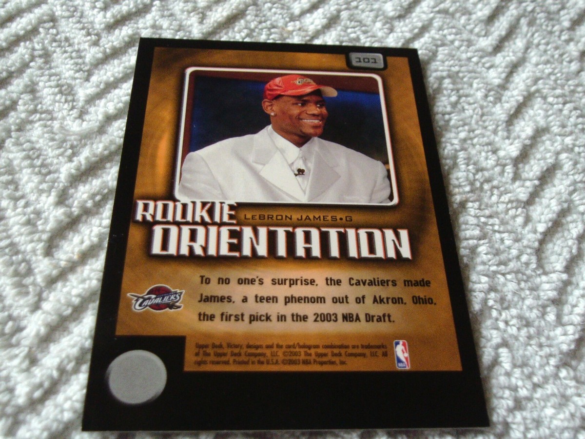 2003-04 U.D. VICTORY LeBRON JAMES ROOKIE ORIENTATION #301