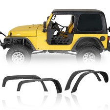 Fit 97-06 Jeep Wrangler TJ Textured Steel 4Pc...