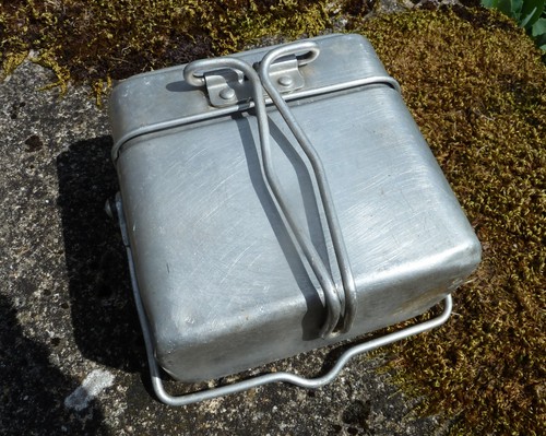Vintage French army aluminium meal container / gamelle, 1940s, MMT - Picture 2 of 5