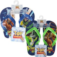 Flip Flops Beach Sandal Toy Story 4 Buzz Woody Toddler Child Size 5-3 NEW