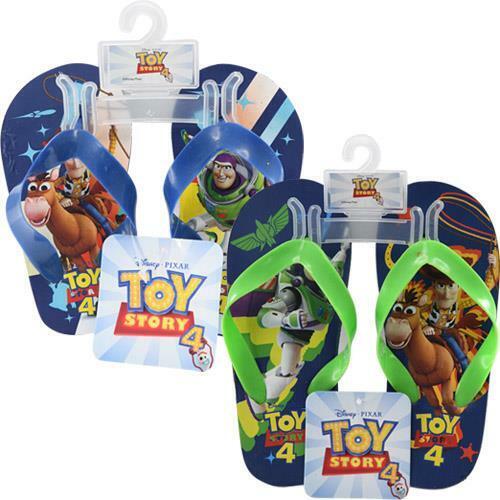 Sandalia de playa chanclas Toy Story 4 zumbido leñoso niño pequeño talla 5-3 NUEVA - Imagen 1 de 15