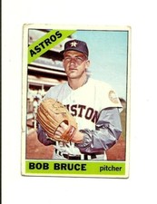 1966 TOPPS #64 Bob Bruce: Houston Astros: Pitcher: Baseball Card: MLB